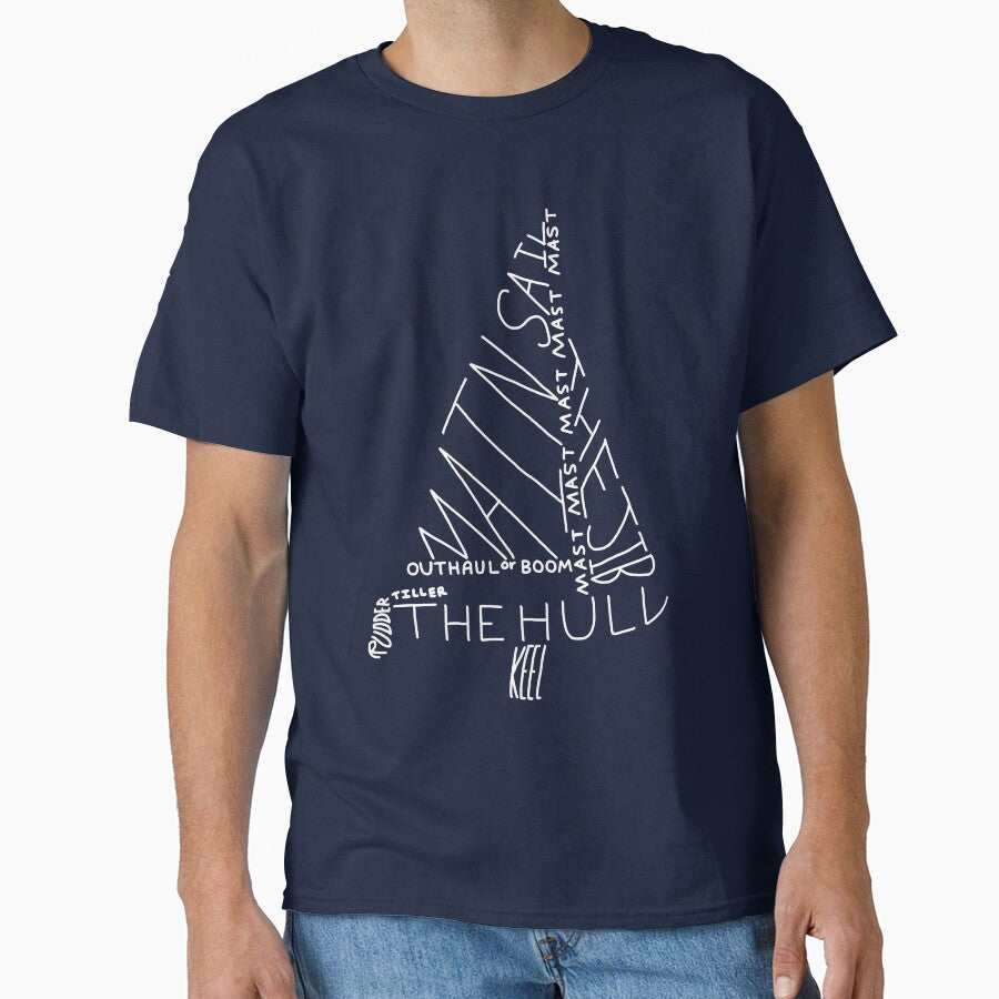 Cool White Labelled 420 Sailboat Design by Aleksandra  D