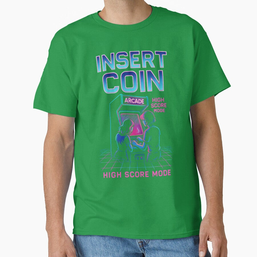 Insert Coin Retro Arcade "High Score Mode" Gamer Design. by The-T-In-Retro