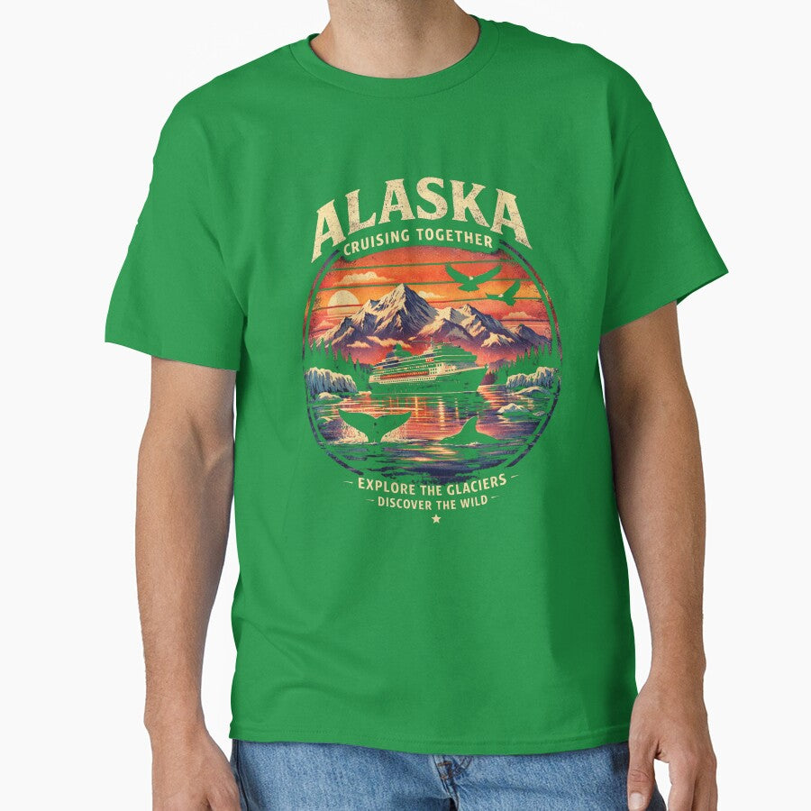 Alaska Cruise Vacation T-Shirt – Explore The Glaciers & Wild Adventure, Alaska Wildlife Nature Graphic Tee, Travel Souvenir Shirt by BuzzifyStore