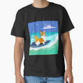 Surfing Corgi Dog by nicecorgi