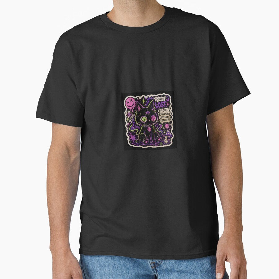 "Embrace The Chaos" Psychedelic Cat Sticker by Stickerhouse.1