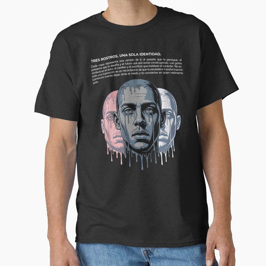 Surreal Dripping Face Graphic Tee | Premium Oversized Streetwear by AURE0