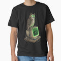 Owl Watching CRT Monitor - Retro Tech Weirdcore Meme - Coding Owl by Mythic Ink Studio
