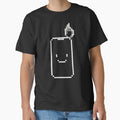 On Fire iPhone Pixel Art – Monochrome Tech Illustration by coshe
