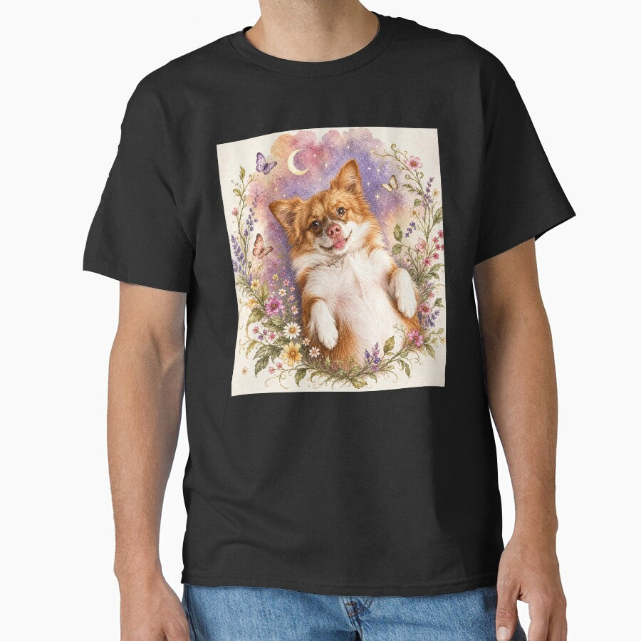 Justice for Wangwang “Cute Dog Flowers Moon” Animal Memorial Rescue Poster Gift by CanvasFuse