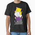 Nonbinary Pride Flag Kawaii Cats Cute LGBTQ Non-binary Kitty for Enby by Irene Koh