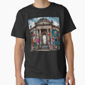 Ancient Tartaria Graffiti Art Print – Urban Street Art Ruins, Classical Architecture Meets Modern Graffiti Wall Decor by Emoji Emblems