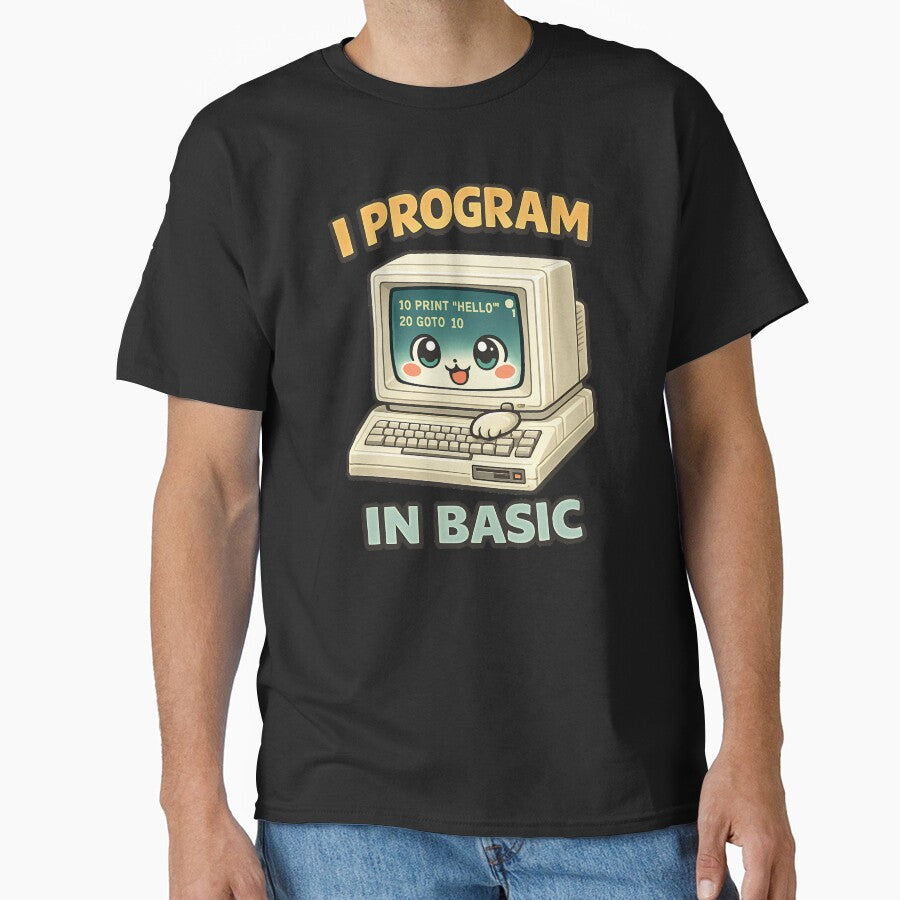 I Program in BASIC - Cute Retro Computer Programmer by TeeTimeTreasure
