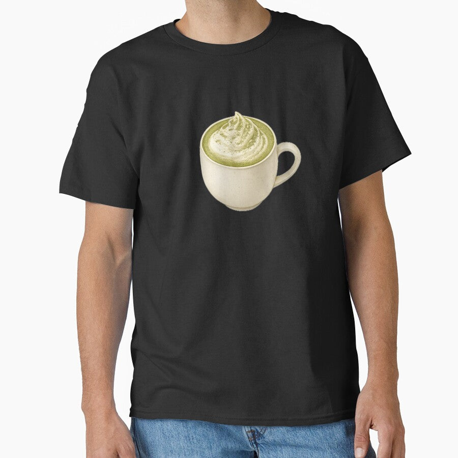 Cute Aesthetic Matcha Green Tea Latte Foam Cup by Core design hub