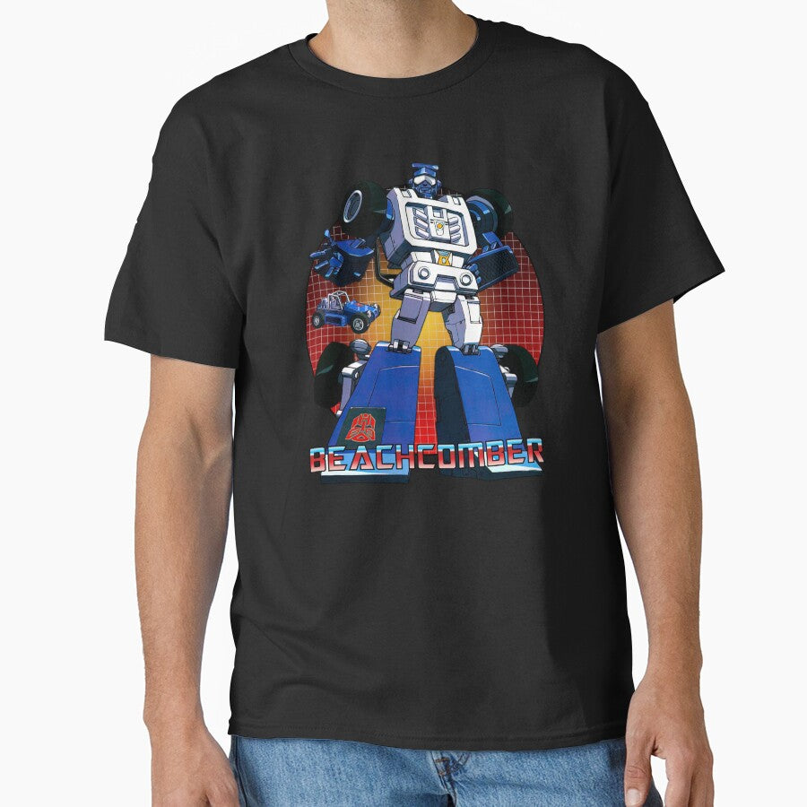 Beachcomber Robot Cartoon Classic V2 by Retr0Tshirts