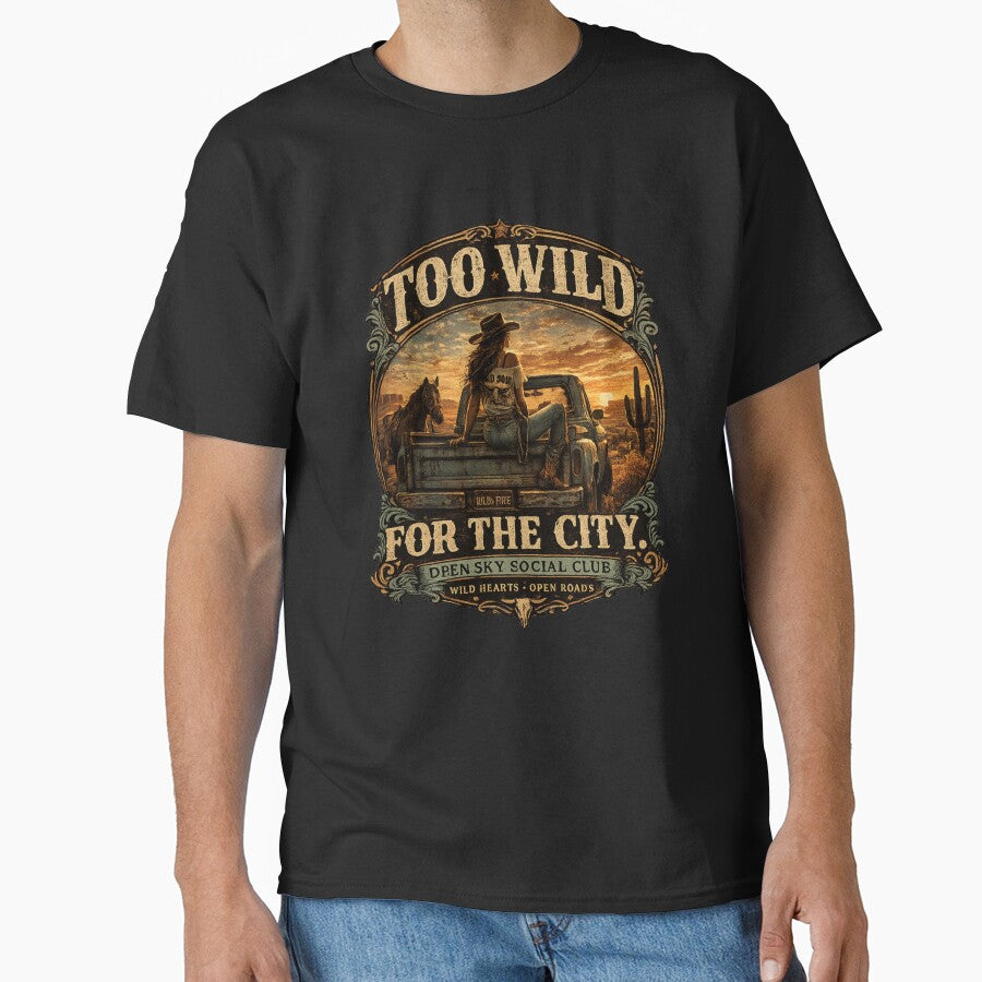 Too Wild For The City | Vintage Cowgirl Western Design by Anyshca