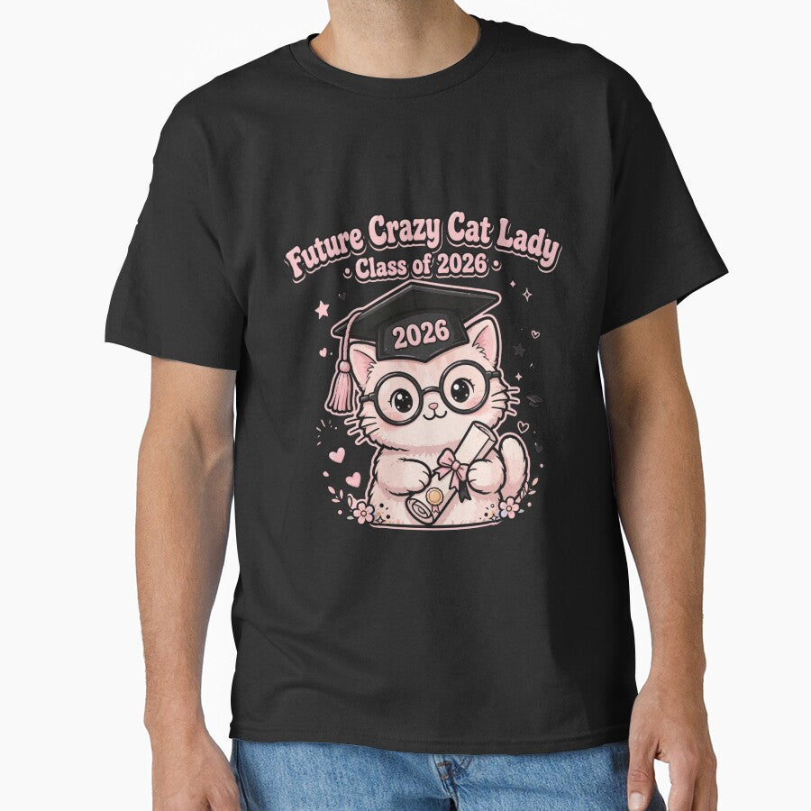Future Crazy Cat Lady Class of 2026 - Cute Graduation Cat by Fulaly