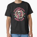 Overstimulated Moms Club Pink Hair Skeleton Coffee Mom Life Aesthetic Art by AllanKexiono