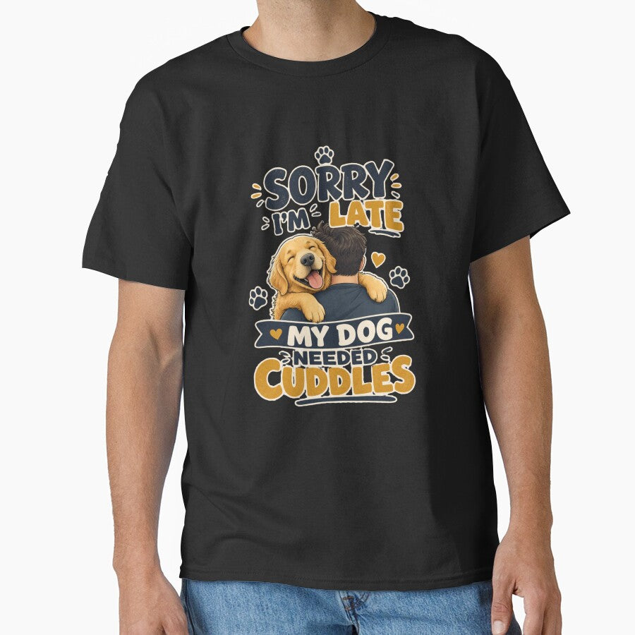 Sorry I'm Late My Dog Needed Cuddles Golden Retriever Kawaii by Ashley critters