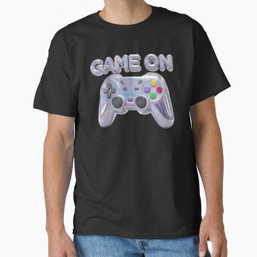 Game On Holographic Chrome Controller Aesthetic by Dzblack