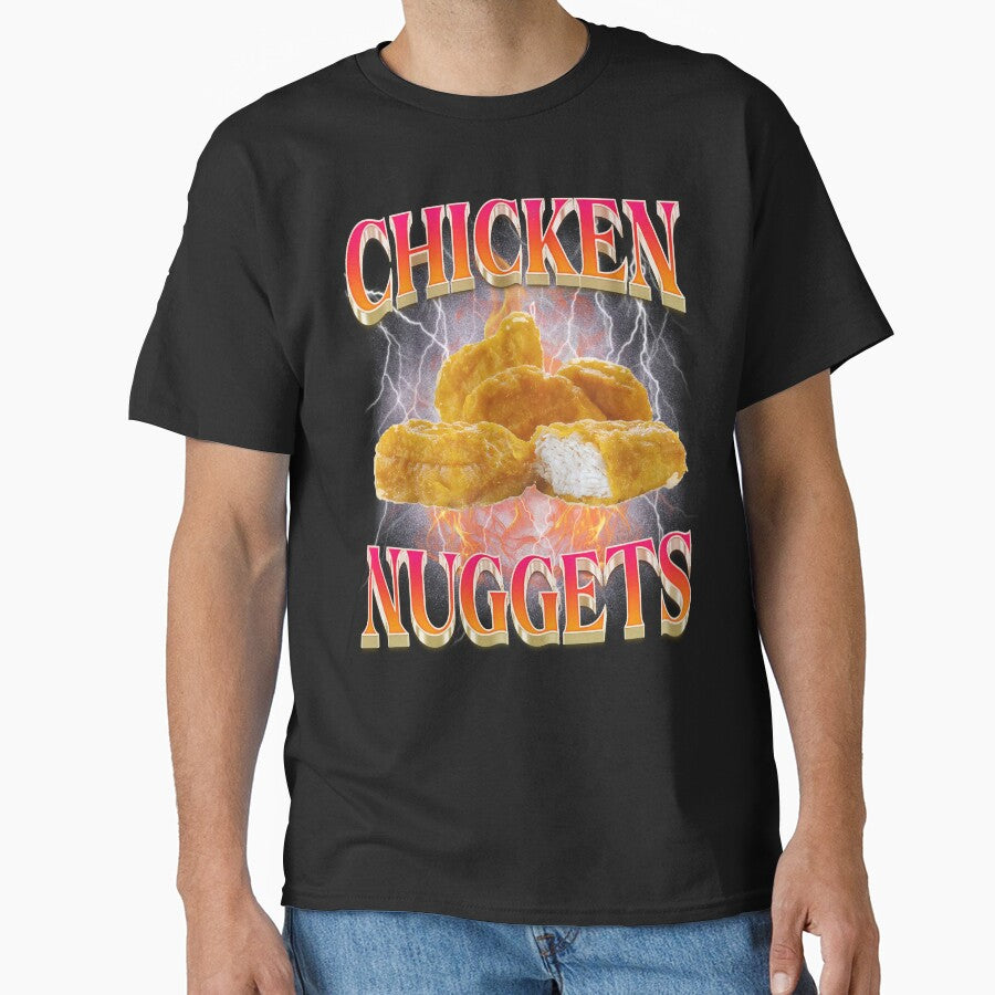 Funny Chicken Nuggets Bootleg 90s Vintage by BelkaMd