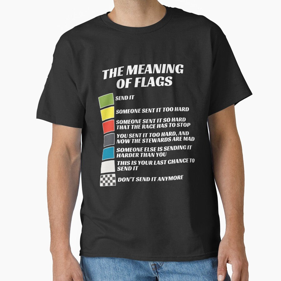 The Meaning of Racing Flags, Just Gonna Send It, Race Flags, Karting Flag by brytfanna