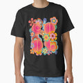 Cool bright pink floral by InkRiot Studios
