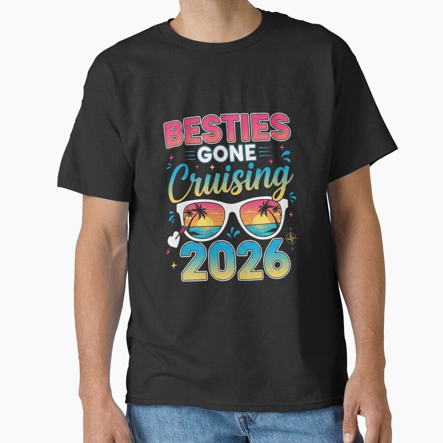 Besties Gone Cruising 2026 Friends Cruise Vacation Group Trip by salmzouriart