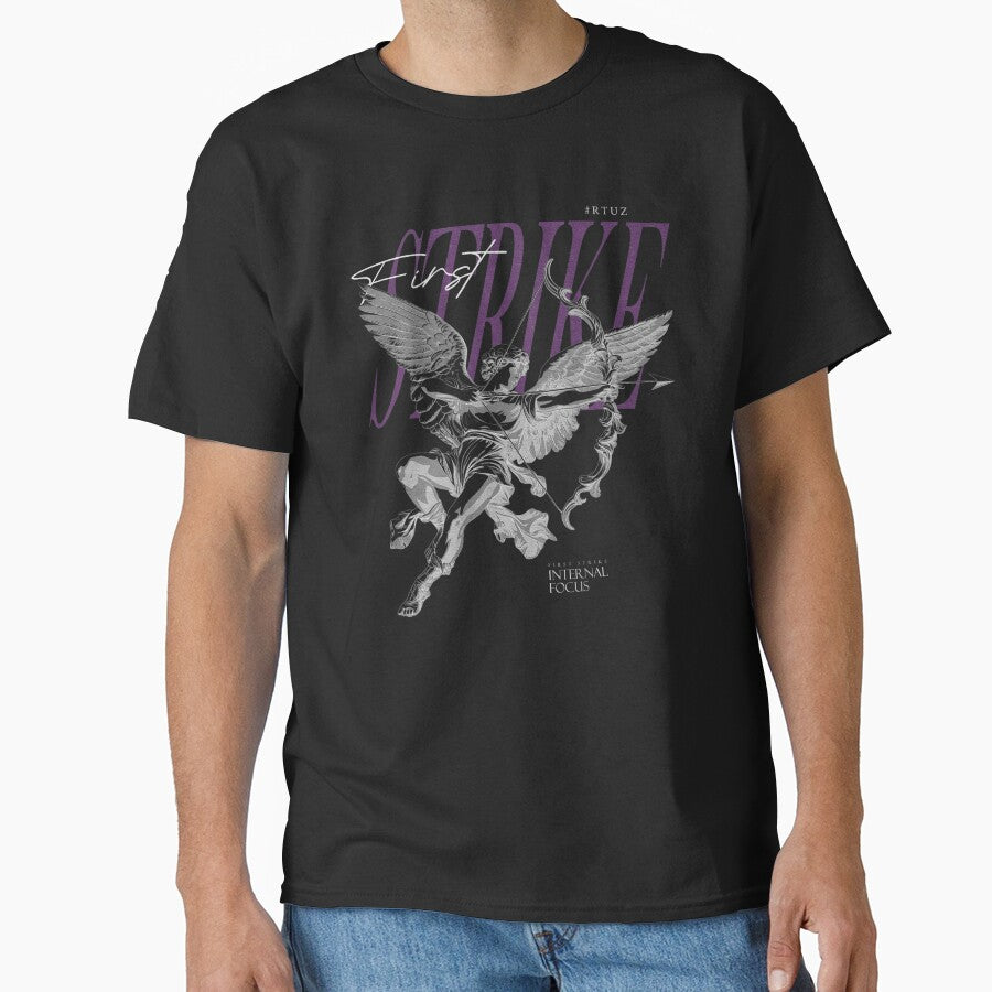 First Strike Internal Focus Angel Archer Cupid Gothic Streetwear Aesthetic Graphic by Clyrexor