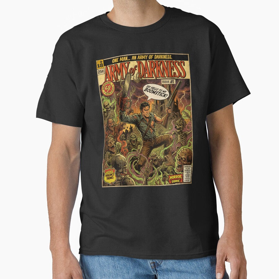 Army of Darkness Retro Vintage Comic Cover Art by Back2Collage