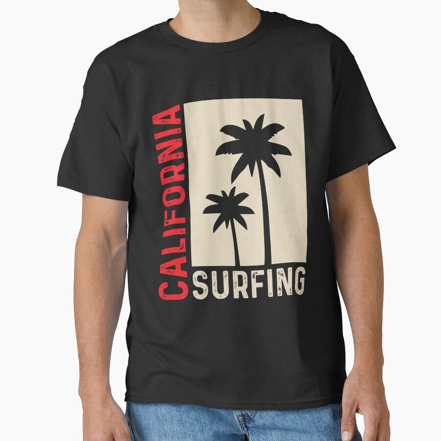 California Surfing Shirt Retro Vintage California Surfing by lou731