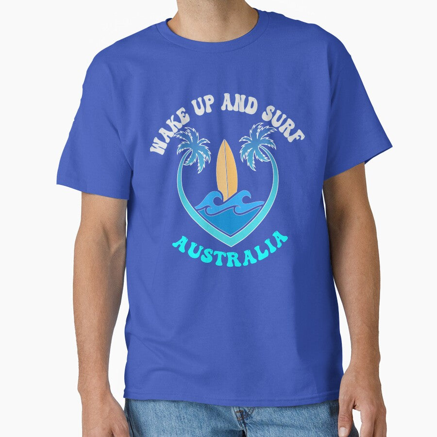 Wake Up and Surf,  Australia Surfing by Surfer Dave Designs
