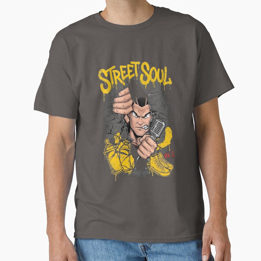 StreetSoul Urban Streetwear Graphic Tee | Modern City Style Typography Design by RajDeals
