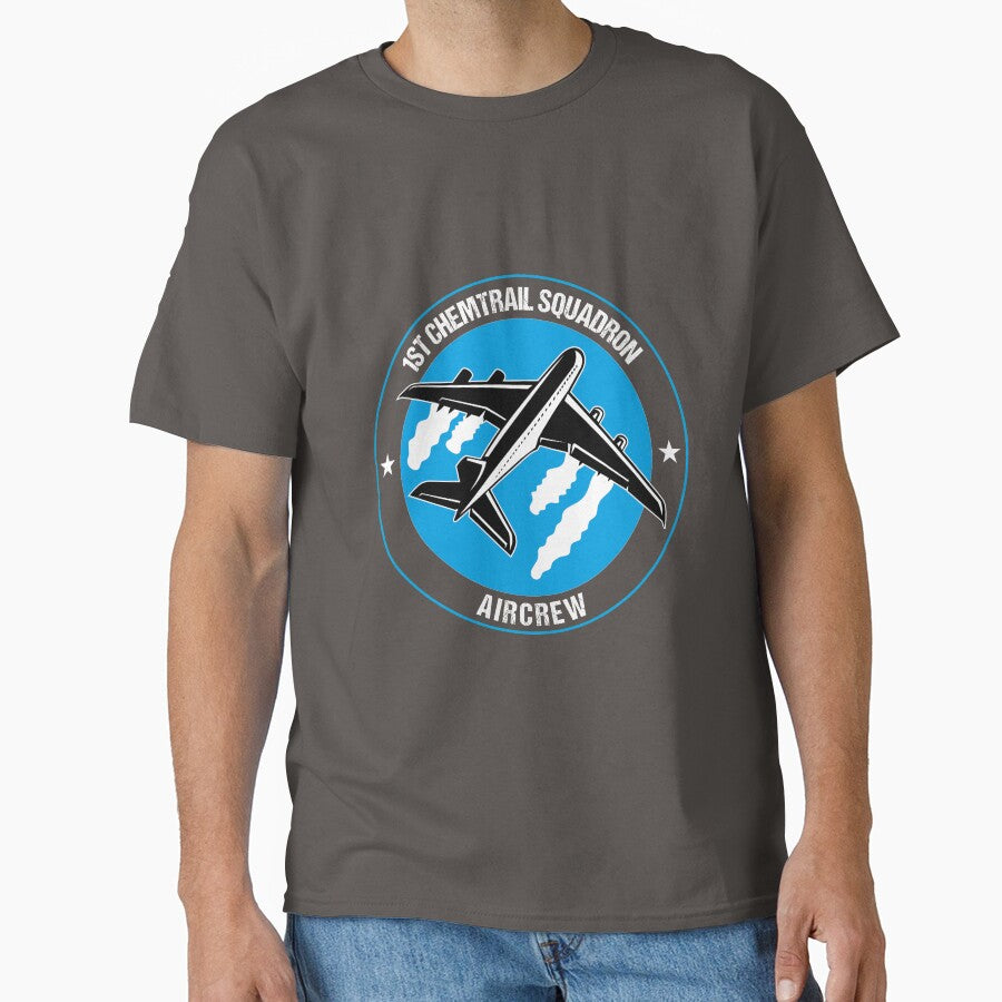 Chemtrail Squadron Aircrew Funny Aviation Pilot Gift by stearman