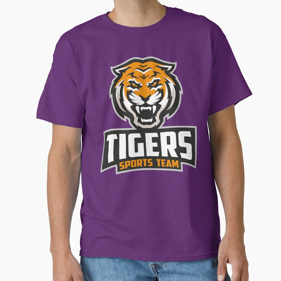 Tigers Sports Team | Fierce Tiger Mascot Athletic Graphic Design by MerlinWear