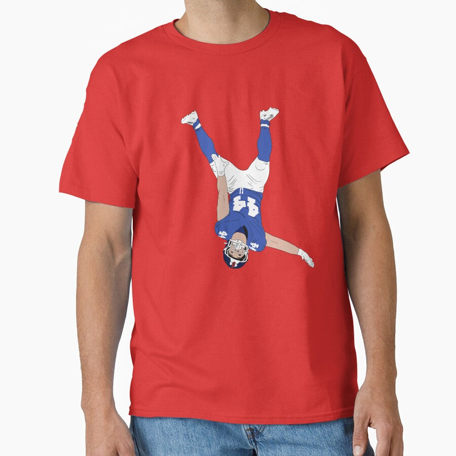 Cam Skattebo Upside Down Flip TD Celebration Minimalist by Hevding