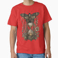 Vintage Mystical Hawkmoth & Hourglass - Dark Academia Celestial Art by Horizon Prime