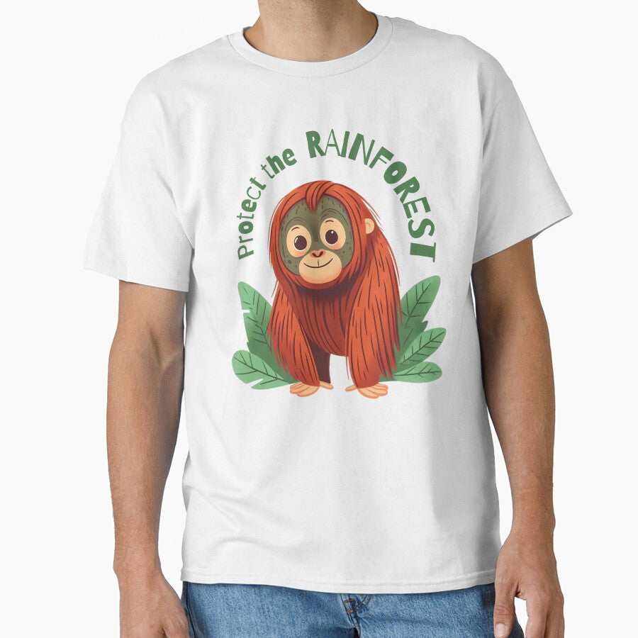 Protect the rainforest - Baby Orangutan by PrintSoulDesign