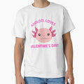 Axolotl Loves Valentine's Day! - Lovely Axolotl Valentine's Day by Fede Prints