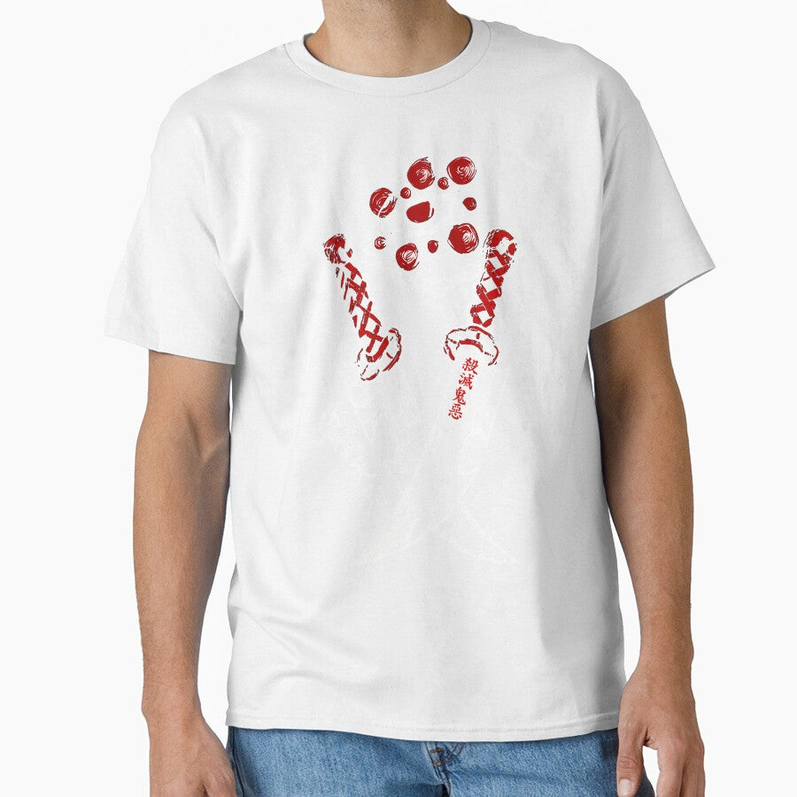 Tengen Uzui Demon Slayer Katana Blades White and Red Contrast Design by Fashvora