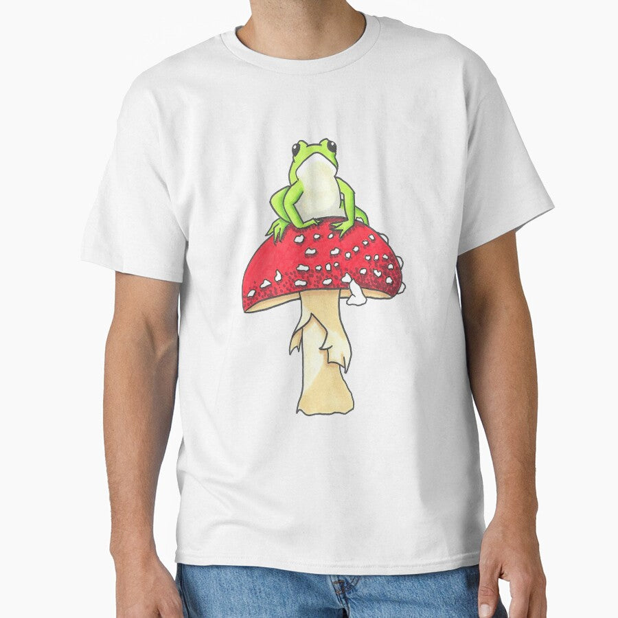 Frog On a Mushroom by LittleMomentArt
