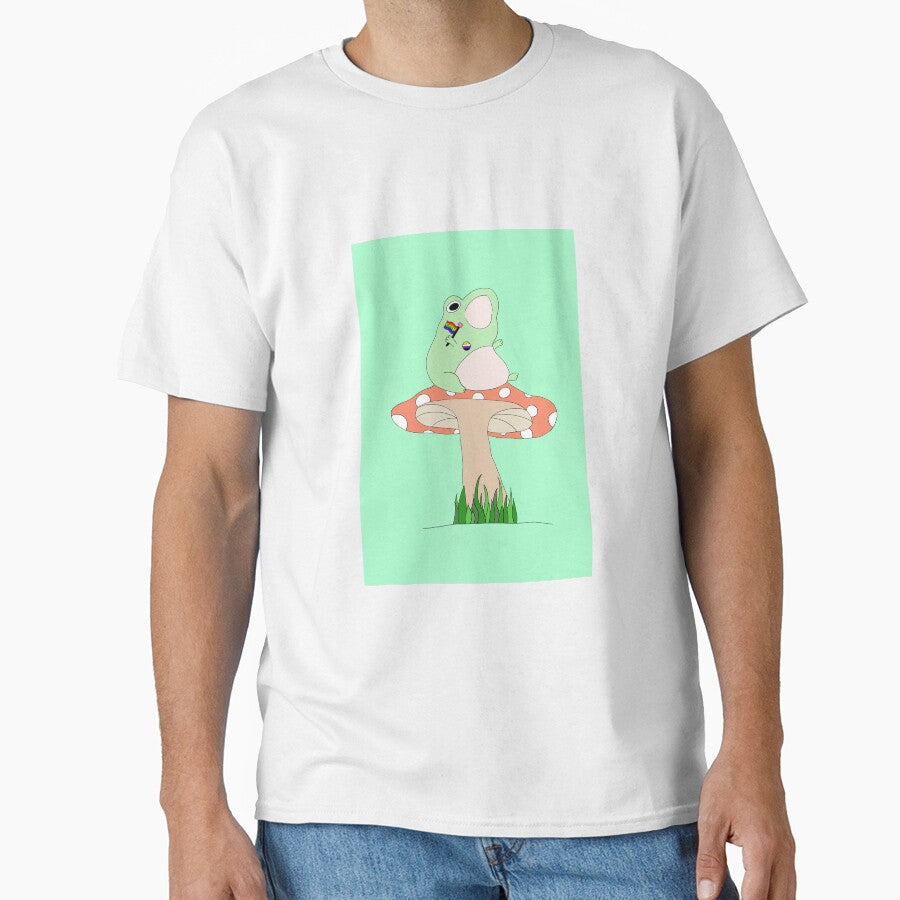Frog on Mushroom by LeafFinn
