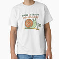 Slow And Steady Wins The Day Snail by SnailTrailsClub
