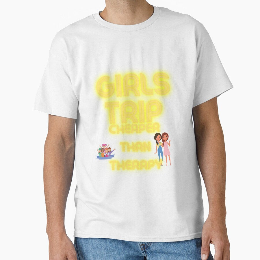 girls trip cheaper than therapy Relaxed Fit T-Shirt by smart Mahdi