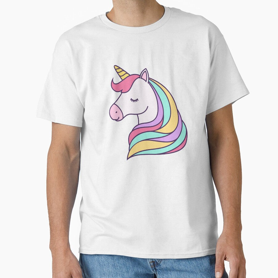 Cute Unicorn Face by Esmilna Castillo