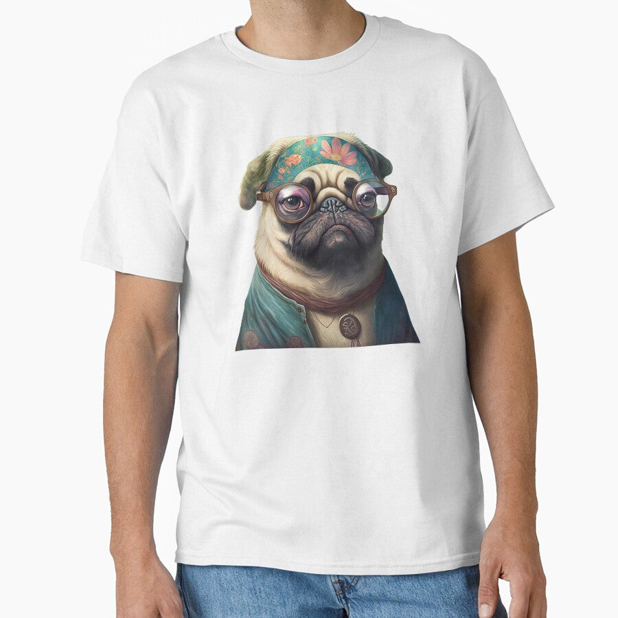 Hippy pug by AnimalArtPhotos