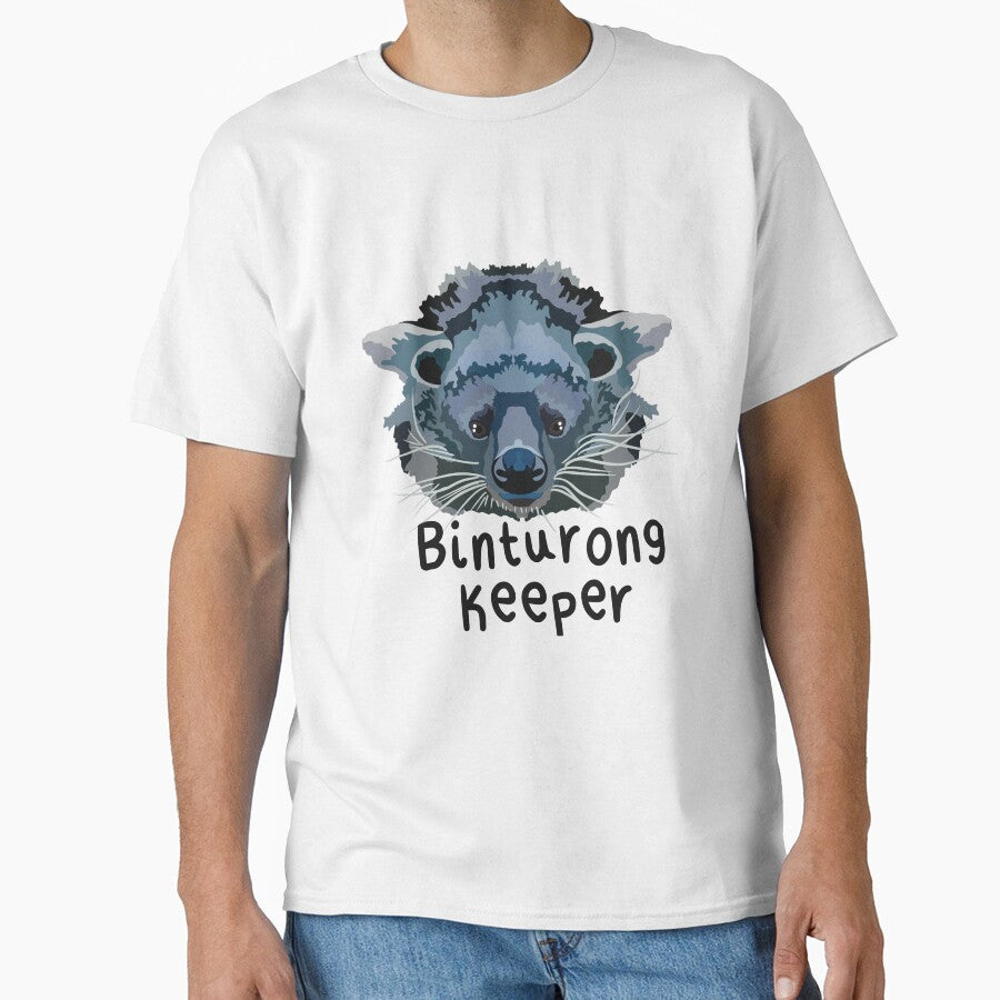 B is for Binturong Keeper,Binturong Keeper Design – Dedicated Wildlife Care and Exotic Mammal Keeper Artwork by PrettylittlepastelUk