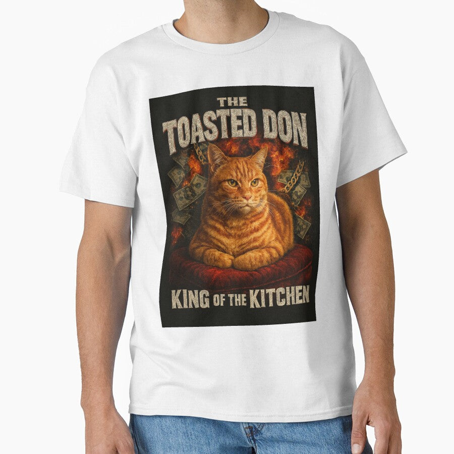 The Toasted Don Funny Orange Cat Loaf 90s Bootleg Tee by catastrocat