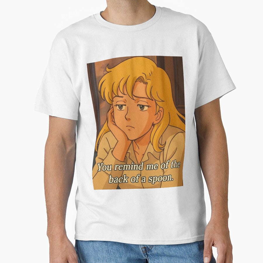 Melancholy Blonde Girl Anime Art – “You Remind Me of the Back of a Spoon” by Soft rot studio