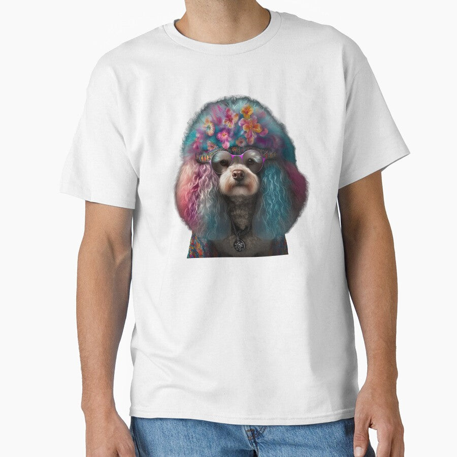 Fun hippie poodle by AnimalArtPhotos