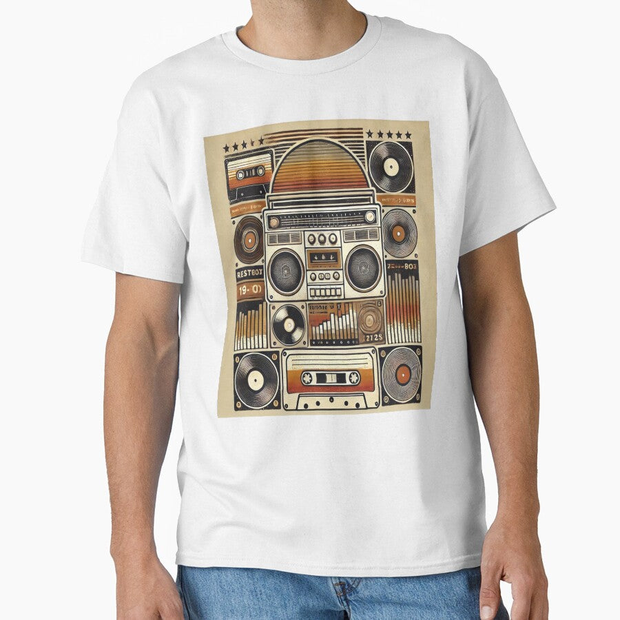 Vintage Retro Vibes - 70s & 80s Aesthetic T-Shirt Design - Model 2 by NeonBot_Shop