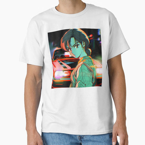 80s Anime Retro Girl Car Japanese Aesthetic Rebellion Girl by glasseskyodai