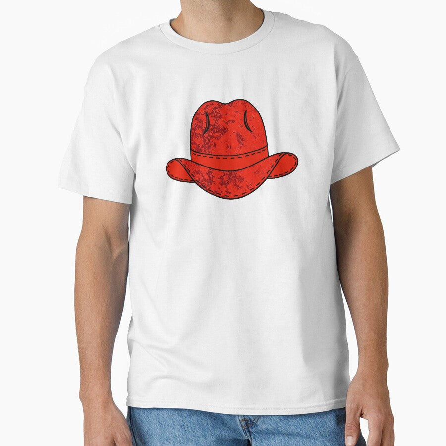Red Cowboy Hat by Sartoris Art