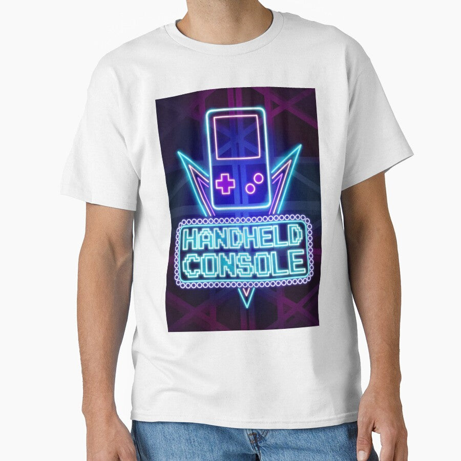 Handheld Console Neon Art Typography by Vectorheroes