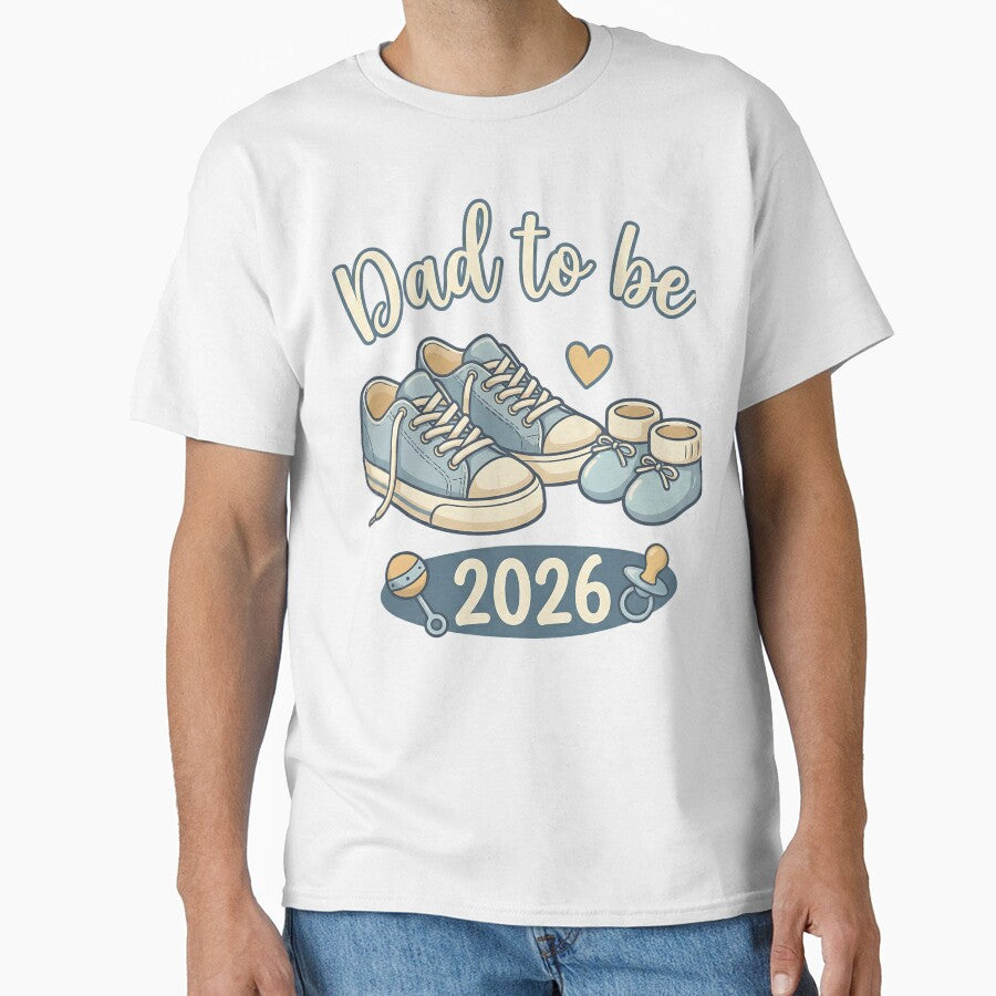 Dad to Be 2026 T-Shirt – New Father Pregnancy Announcement by LunaticDream